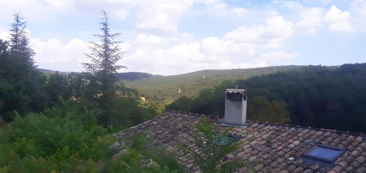 Gites La Ferme Accrochee A La Colline Lagorce  Exterior foto